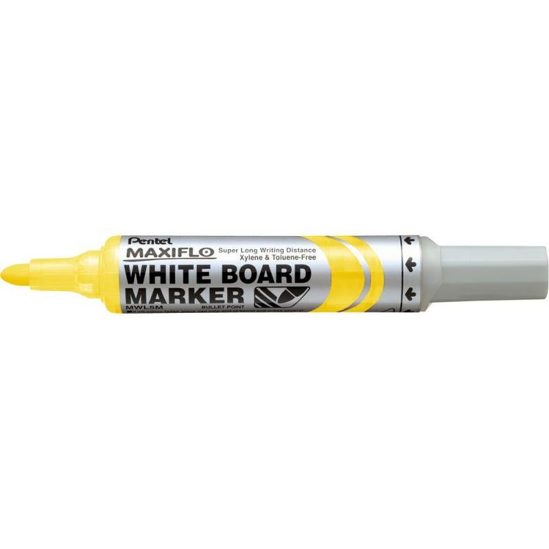 Pentel táblamarker kerek hegyű Maxiflo 2,5 mm - citromsárga