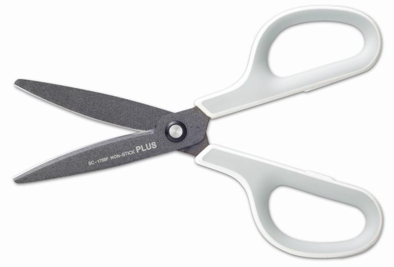 PLUS Fitcut Curve fluorbevonatú olló 175 mm - fehér
