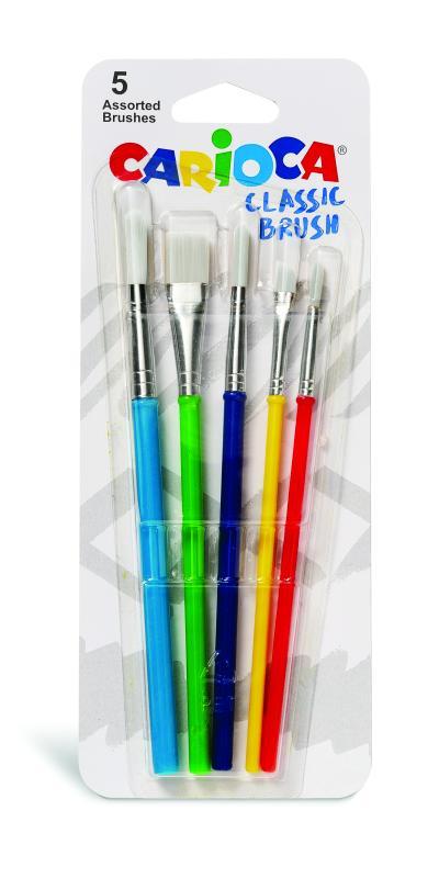 Carioca ecsetkészlet iskola 5 db-os