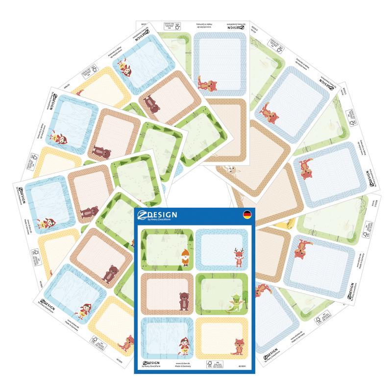 ONLINE matricacsomag iskolai címkék 50 matrica/ 10ív