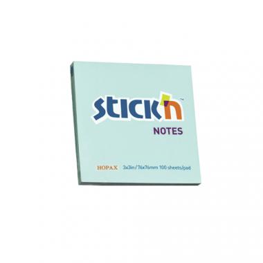 Stick'n öntapadó jegyzettömb 76x76 mm, 100 lap - pasztell kék