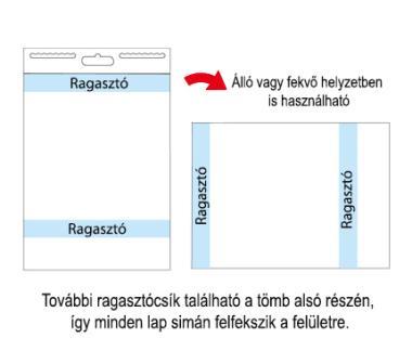 Stick\'n öntapadó flipchart, 762x635 mm, 30 lap - fehér