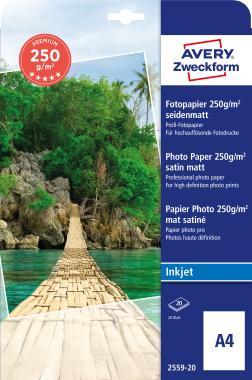 Avery prémium minőségű selyemmatt fotópapír 250g - os A4