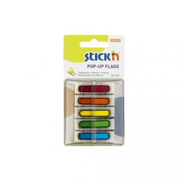 Stick'n jelölőnyilak Pop-up 45x12 mm, 5x40 lap - neon színek