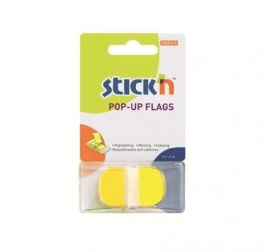 Oldaljelölő film kerekített sarkokkal sárga 45 x 25mm 50lap