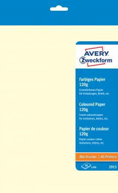 Avery univerzális krémszínű papír 120g - os