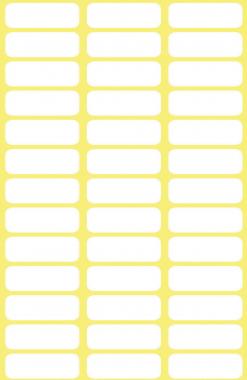 Avery univerzális öntapadó címke – fehér, 20x 8 mm