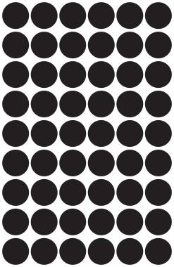 Avery öntapadó jelölő címke - fekete, 12 mm