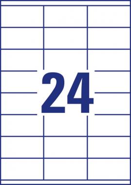 Avery univerzális címke 70 x 35 mm - fehér 100 ív