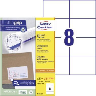 Avery univerzális címke 105 x 74 mm - fehér 200+20 ív