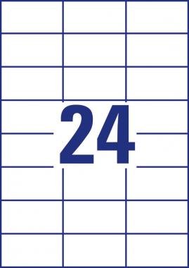 Avery univerzális címke 70 x 37 mm - fehér 200+20 ív