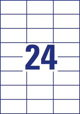 Avery univerzális címke 70 x 37 mm - fehér 100 ív