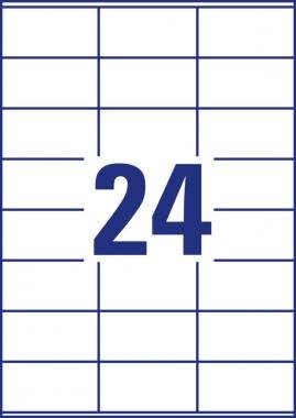 Avery univerzális címke 70 x 36 mm - fehér 200+20 ív