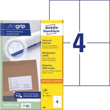 Avery univerzális címke 105x148 mm - fehér 100 ív
