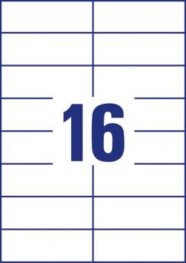Avery univerzális címke 105 x 37 mm - fehér 200+20 ív