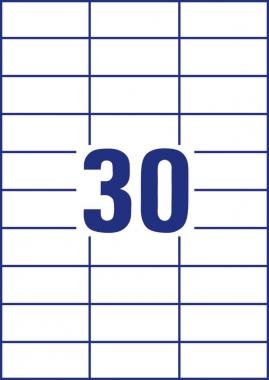 Avery univerzális címke 70 x 29,7 mm - fehér 100 ív
