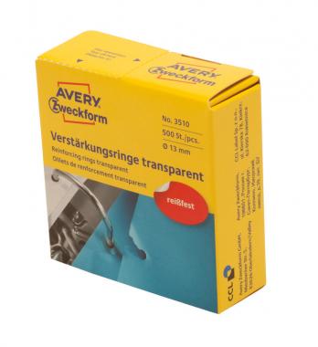 Avery öntapadó lyukerősítő 13 mm - átlátszó
