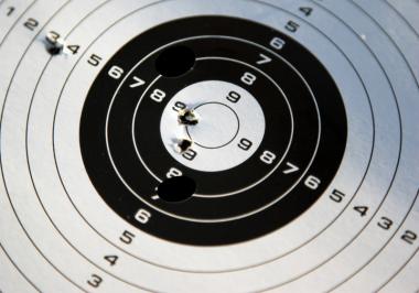 Avery fekete céltábla jelölőcímke 19 mm