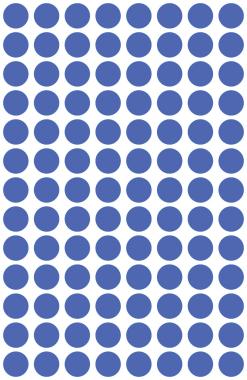 Avery öntapadó visszaszedhető jelölő címke - indigókék Ø 8 mm