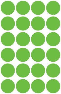 Avery öntapadó visszaszedhető jelölő címke  - fűzöld Ø 18 mm