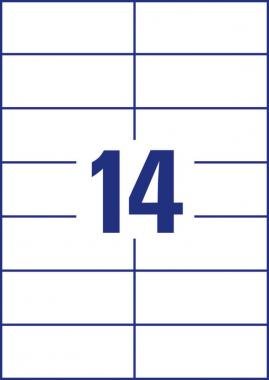 Avery univerzális címke 105 x 42,3 mm - fehér 200+20 ív
