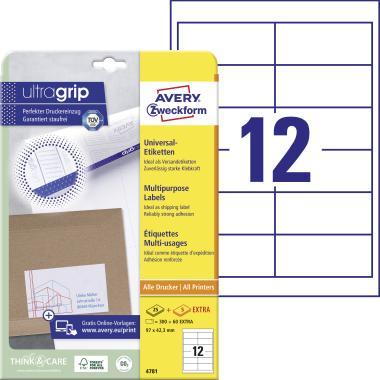 Avery univerzális címke - fehér 97 x 42,3 mm