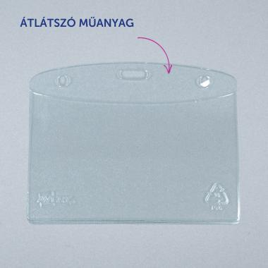 Avery névkitűző szett, átlátszó névkártyatartók 90 × 60 mm  20 db