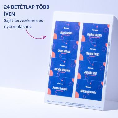 Avery névkitűző szett, átlátszó névkártyatartók 90 × 60 mm  20 db