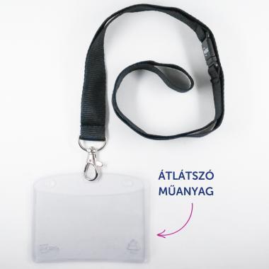 Avery névkitűző szett nyakpánttal, 60 × 90 mm, 10 db - fekete