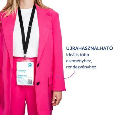 Avery igazolványtartó szett XL nyakpánttal, 105 × 148 mm, 10 db - átlátszó