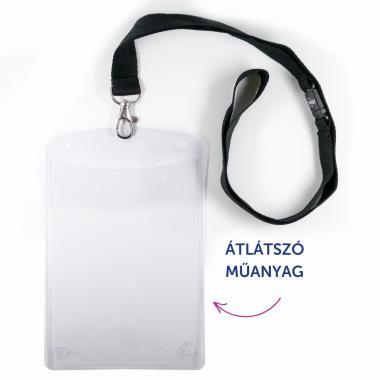 Avery igazolványtartó szett XL nyakpánttal, 105 × 148 mm, 10 db - átlátszó