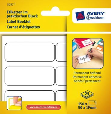 Avery öntapadó kézzel írható címke 80 x 23mm