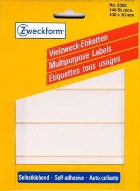 Avery univerzális kézzel írható címke 100 x 30mm - fehér