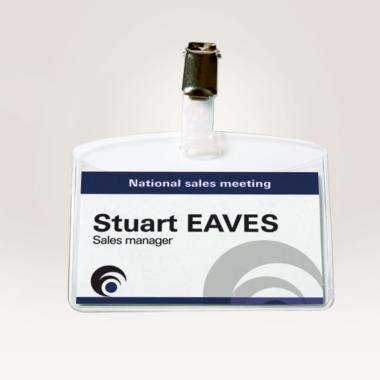 Avery névkitűző betétlap 190 g és névkitűző együtt  60 x 90 mm