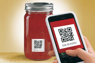 QR kód termék címke 80x35mm 20lap