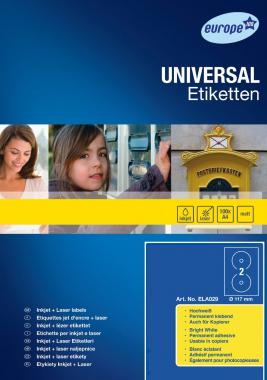 Avery Europe100 univerzális CD etikett  117 mm