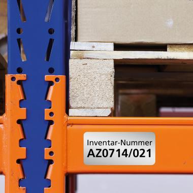 Avery ipari poliészter címke - ezüst 45,7 x 21,2 mm 100 ív