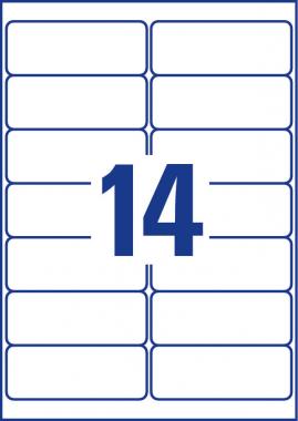 Avery fehér címzés címke DL borítékra 99,1 x 38,1 mm