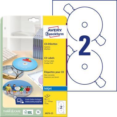 Avery  öntapadó CD címke SuperSize 117 mm