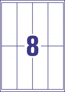 Avery nyomtatható mágnes lap  50 x 140 mm