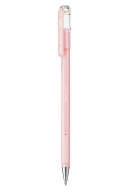 Pentel zselés kupakos rollertoll Hybrid Milky pasztell 0,8 mm - pink
