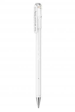 Pentel zselés kupakos rollertoll Hybrid Milky pasztell 0,8 mm - fehér