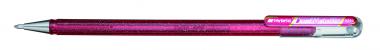 Pentel zselés rollertoll kupakos Dual-Hybrid metál 1,0 mm - pink + metálpink