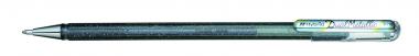 Pentel zselés rollertoll kupakos Dual-Hybrid metál 1,0 mm - ezüst