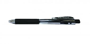Pentel zselés rollertoll nyomógombos háromszög fogózóna WoW!GEL  0,7 mm - fekete