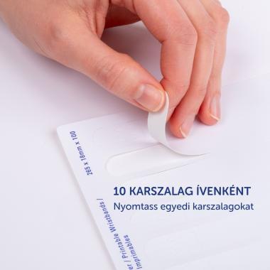 Avery karszalag nyomtatható, 265 × 18 mm, 100 db - fehér