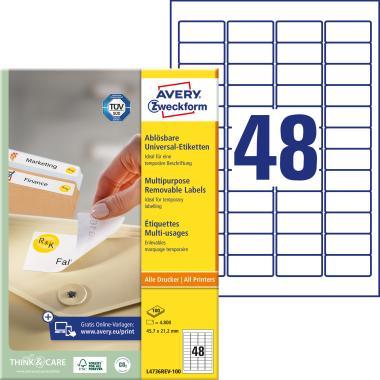 Avery univerzális visszaszedhető címke 45,7 x 21,2 mm