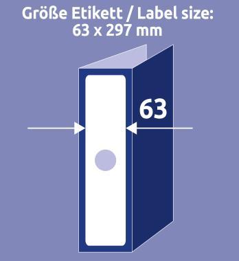 Avery függőmappa címke 34 x 297 mm