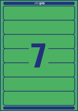 Avery iratrendező címke zöld, 192 x 38 mm