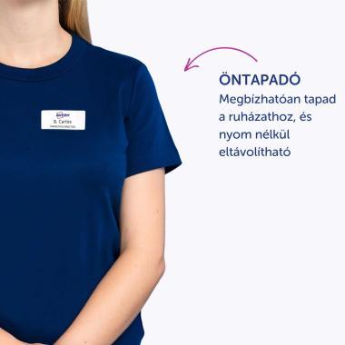 Avery öntapadó névcímke acetátselyem, 63,5 × 29,6 mm, 540 db - fehér
